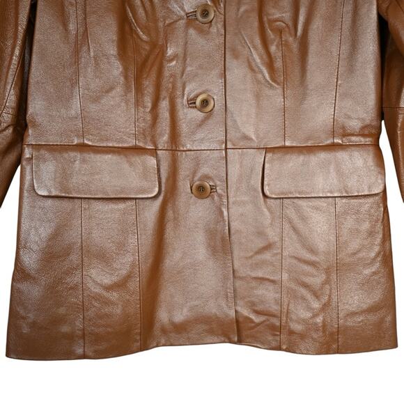 Terry Lewis Classic Luxuries Womens Genuine Leather Blazer with Matching Sweater - Picture 5 of 12